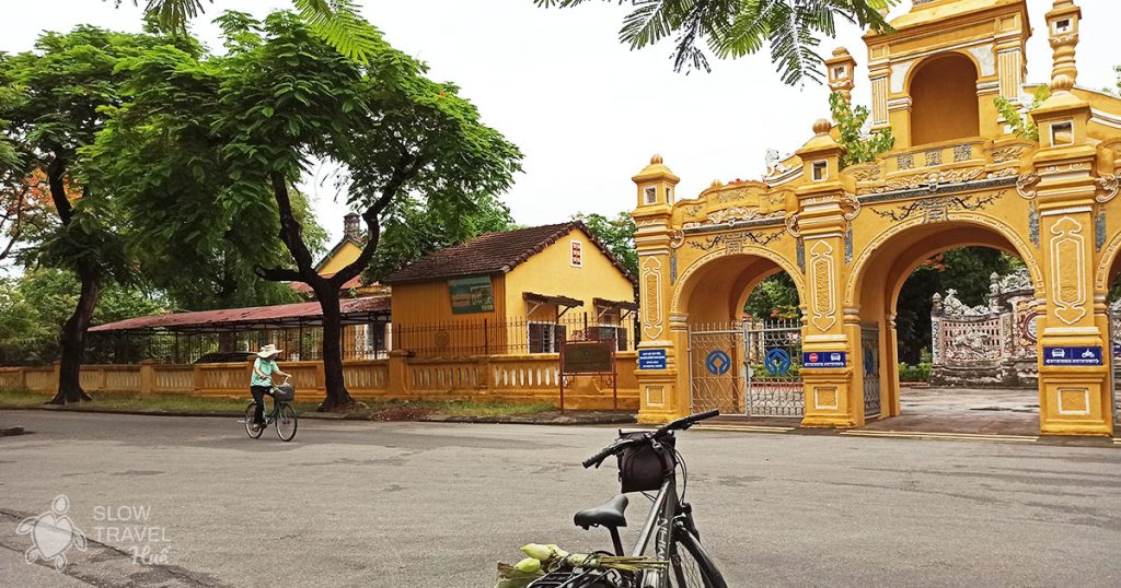 Cycling around Hue Citadel